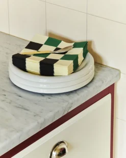 Hay Tilbehør Til Bordet<Pattern Napkins-Set of 20 Lunch-Off-white, green and black M check