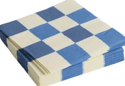 Hay Tilbehør Til Bordet<Pattern Napkins-Set of 20 Lunch-Off-white and blues M check