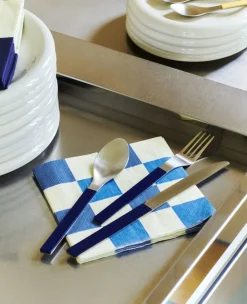 Hay Tilbehør Til Bordet<Pattern Napkins-Set of 20 Lunch-Off-white and blues M check