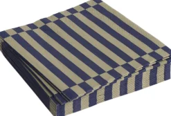 Hay Tilbehør Til Bordet<Pattern Napkins-Set of 20 Lunch-Dark blue and dark sand pillar stripe