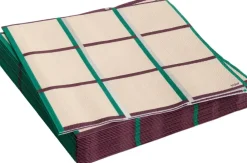 Hay Tilbehør Til Bordet<Pattern Napkins-Set of 20 Lunch-Off-white, silver and green braid chec