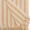 AU Maison Plaider<Plaid, Stribet-Sennep/Naturlig, 130x180 cm