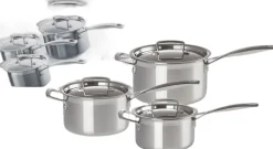 Le Creuset Gryder & Pander<3Ply CL Kasserollesæt m/ 3 stk