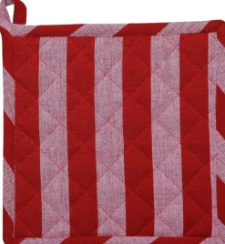 Magasin du Nord Collection Tekstiler Til Køkkenet|Juletekstiler<Pot holder 22x22 cm BIRK - Stripe dark red