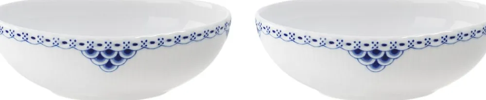 Royal Copenhagen Skåle & Fade<Prinsesse oval skål 37 cl 2 stk.