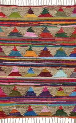 Bongusta Gulvtæpper<Pyramid Chindi Rug Multi