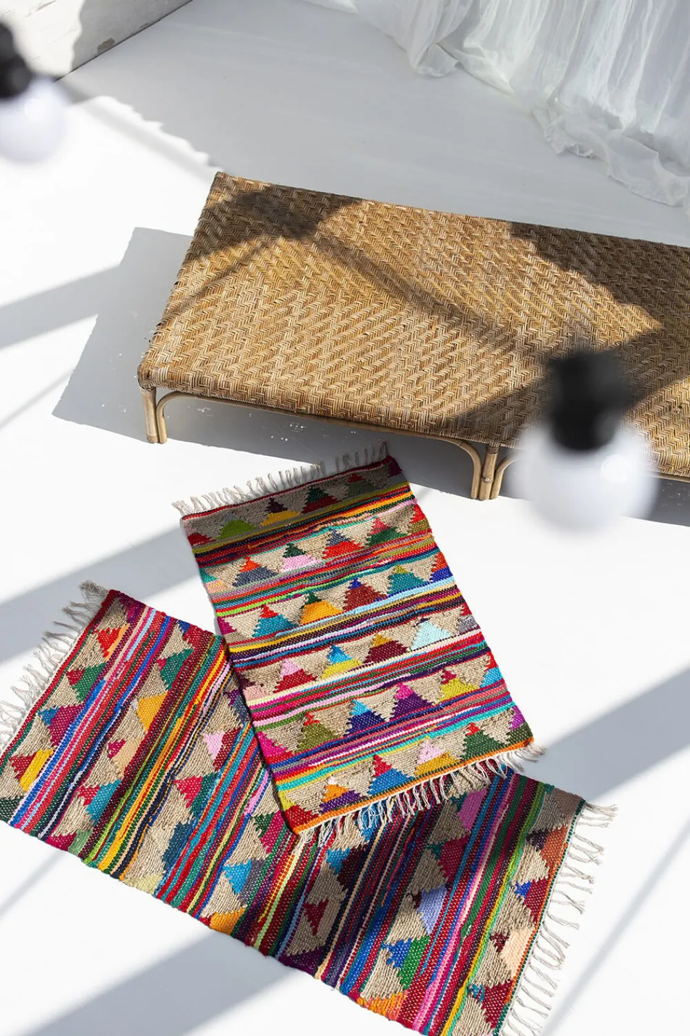 Bongusta Gulvtæpper<Pyramid Chindi Rug Multi
