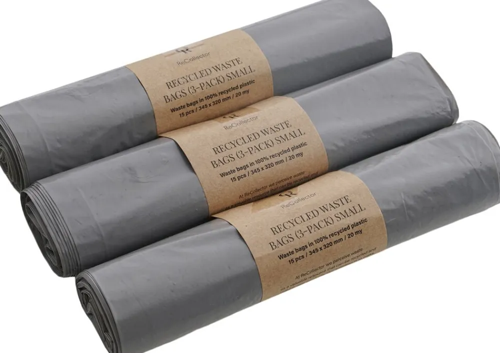 RECOLLECTOR Badeværelsestilbehør|Skraldespande<RECYCLED WASTE BAGS 3-pack Small