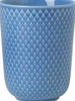Lyngby Porcelæn Kopper & Krus<Rhombe Krus 33 cl blå porcelæn