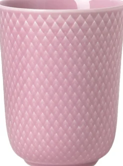 Lyngby Porcelæn Kopper & Krus<Rhombe Krus 33 cl rosa porcelæn