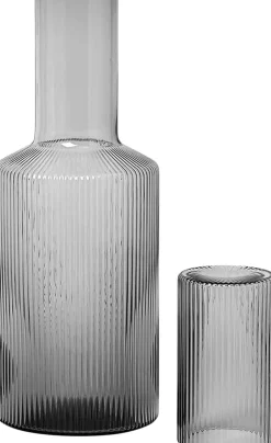 Ferm Living Karafler & Kander<Ripple Lid - Smoked Grey
