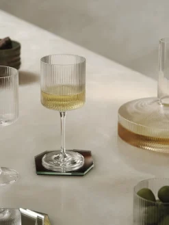 Ferm Living Glas<Ripple White Wine Glasses - Set of