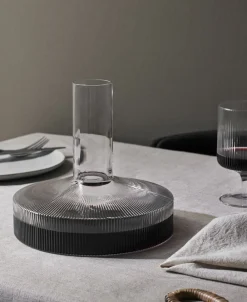 Ferm Living Bar & Vin<Ripple Wine Carafe - Clear