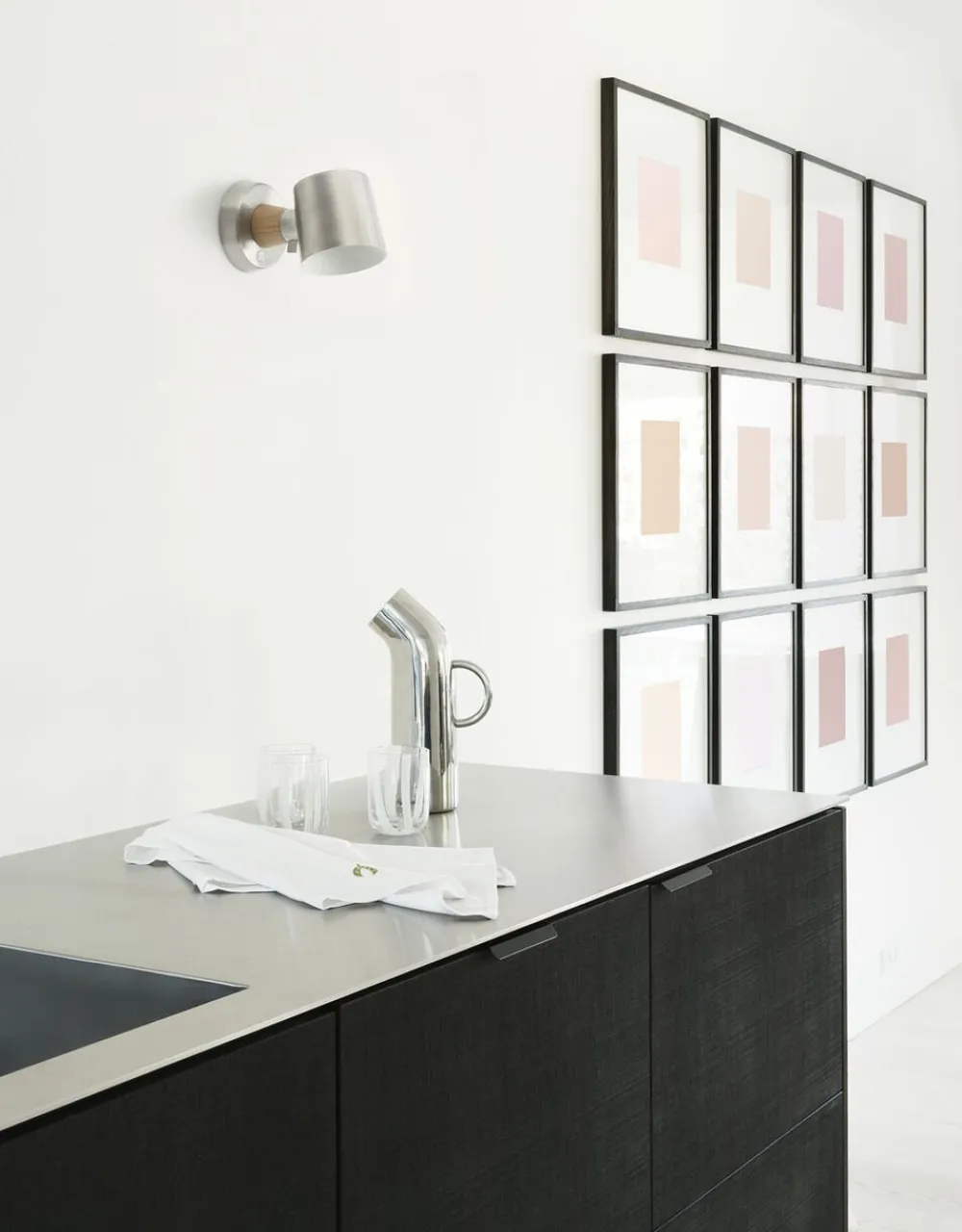 Normann Copenhagen Væglamper<Rise Wall Lamp Hardwired EU - Stainless Steel