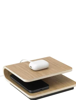 Stelton Elektronik<Ro trådløs oplader oak