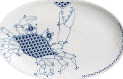 Royal Copenhagen Skåle & Fade<ROYAL CREATURES OVAL TALLERKEN KRABBE, 23 CM