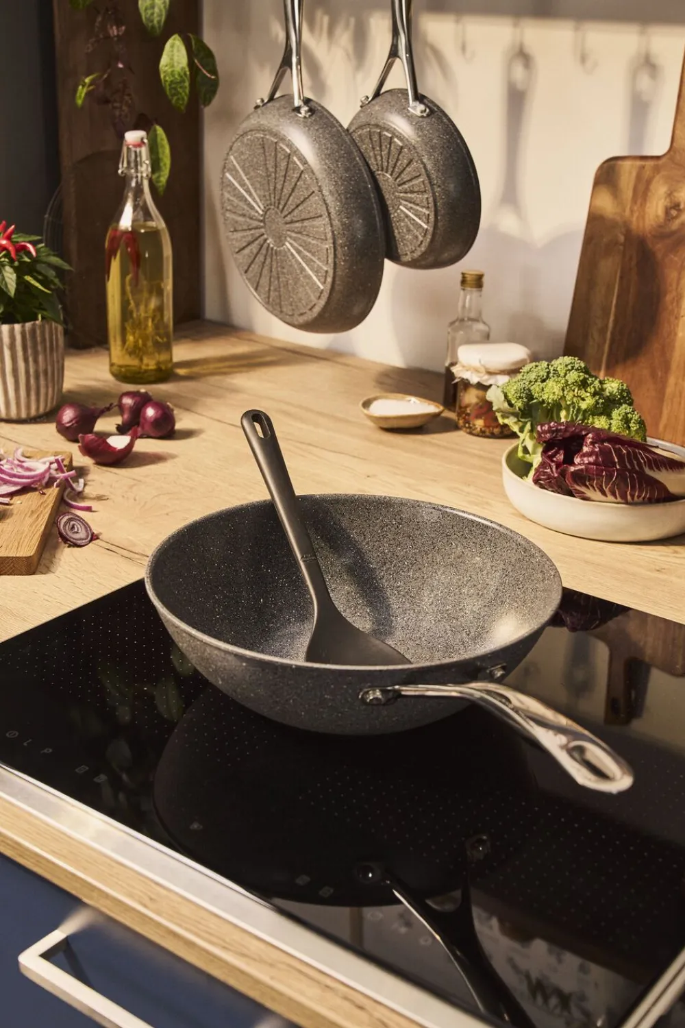Ballarini Gryder & Pander<Salina Ceramic Wok, 30 cm, Aluminium, Titanium forstærket ke