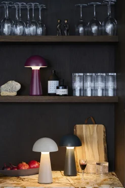 Sirius Trådløse Lamper<Sam Rechargeable Table Lamp Bordeaux