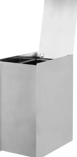 Ferm Living Badeværelsestilbehør<Sama Bin - Brushed Stainless Steel