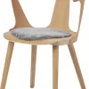 NATURES Collection Skind<Seat Cover, Short-Wool Curly New Zealand Sheepskin, Round Ø34 cm Light