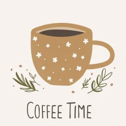 Ib Laursen Tilbehør Til Bordet<Serviet Coffee Time