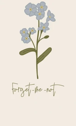 Ib Laursen Tilbehør Til Bordet<Serviet Forget-me-not 16 tk pr pakke