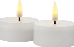 Sirius Elektriske Julelys<Sille Genopladelig Fyrfadslys 2 stk sæt