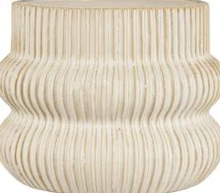 Ib Laursen Vaser & Urtepotteskjulere<Skjuler m/riller Distressed white