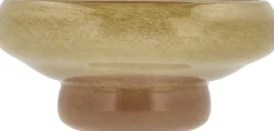 Villa Collection Vaser & Urtepotteskjulere<Skål Styles 22 x 9,5 cm Gul/Amber Glas