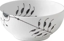Royal Copenhagen Skåle & Fade<Sort Mega Riflet 73 cl. skål