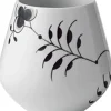 Royal Copenhagen Vaser & Urtepotteskjulere<Sort Mega Riflet 15 cm. vase