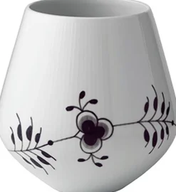 Royal Copenhagen Vaser & Urtepotteskjulere<Sort Mega Riflet 20,5 cm. vase