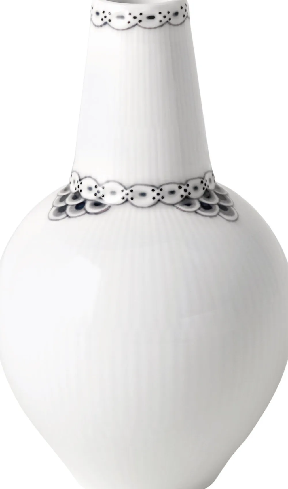 Royal Copenhagen Vaser & Urtepotteskjulere<Sort Riflet Blonde Vase 15 cm