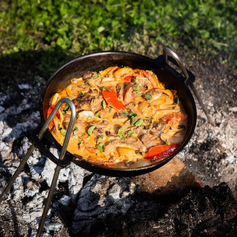 Gastrotools Gryder & Pander<Stegepande – Carbonstål – Dobbelthåndtag