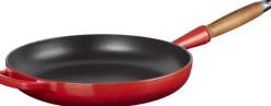 Le Creuset Gryder & Pander<Stegepande m/træht 28cm Cerise