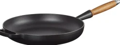 Le Creuset Gryder & Pander<Stegepande m/træht 28cm Matte Black