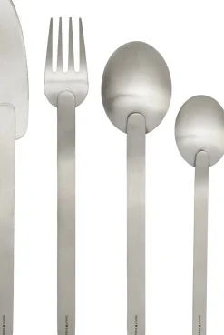 Ferm Living Bestik<Stelo Cutlery - Set of 4 - Brushed Stainless Steel
