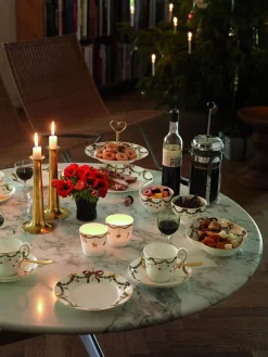Royal Copenhagen Skåle & Fade|Julestel<Stjerne Riflet Jul 30 cl. konfektskål 2 stk.