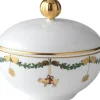 Royal Copenhagen Julestel<Stjerne Riflet Jul 15 cl. skål med låg