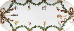 Royal Copenhagen Julestel<Stjerne Riflet Jul 39 cm. fad