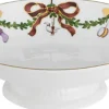 Royal Copenhagen Skåle & Fade|Julestel<Stjerne Riflet Jul 18 cm. skål på fod