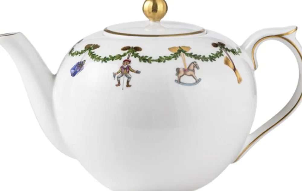 Royal Copenhagen Julestel<Stjerne Riflet Jul 1,2 l. tekande