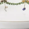 Royal Copenhagen Julestel<Stjerne Riflet Jul Fad ovalt 34 cm