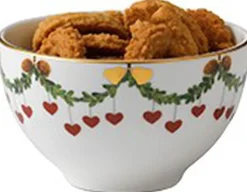 Royal Copenhagen Skåle & Fade|Julestel<Stjerne Riflet Jul konfekt skål