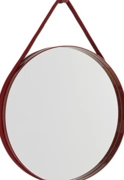 Hay Spejle<Strap Mirror No 2, Ø50 Red