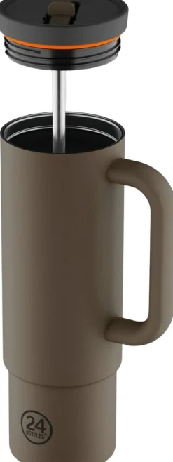 24Bottles Opbevaring<Straw Cup 800 ml - Mocha