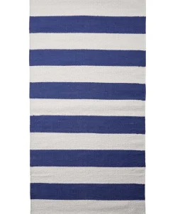 Magasin du Nord Collection Gulvtæpper<stripe/, tæppe Blå-hvid