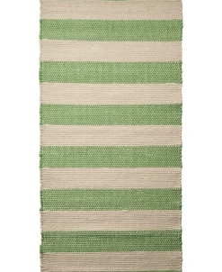 Magasin du Nord Collection Gulvtæpper<stripe/natur-grøn, tæppe Natur-grøn