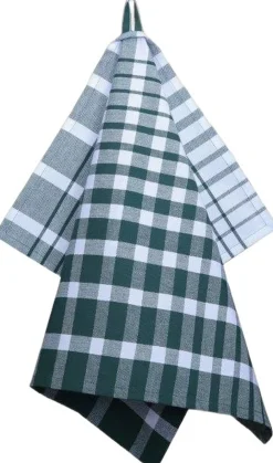 Magasin du Nord Collection Tekstiler Til Køkkenet<Tea Towels 50x70 cm ENZO - Check dark green