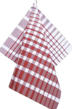 Magasin du Nord Collection Tekstiler Til Køkkenet|Juletekstiler<Tea Towels 50x70 cm ENZO - Check dark red